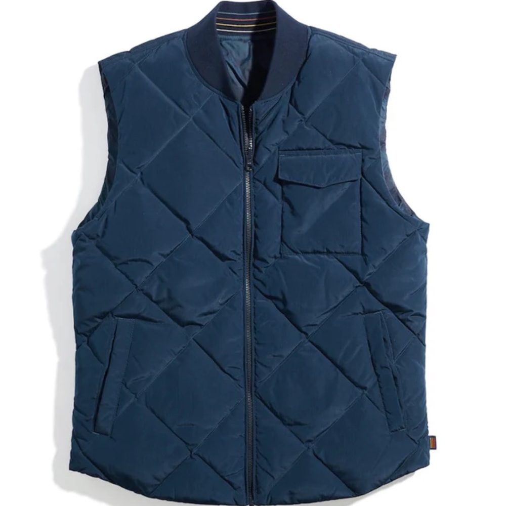 NWT Light Weight Reversible Puffer Vest in Sky Captain Sz XXL
